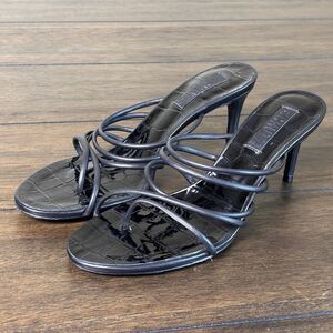 Schutz Women's Malta Mule Sandal Black Leather Womens size 7 B